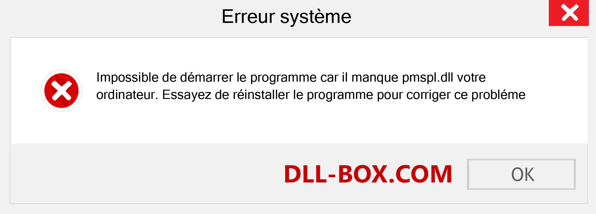 Le fichier pmspl.dll est manquant ?. Télécharger pour Windows 7, 8, 10 - Correction de l'erreur manquante pmspl dll sur Windows, photos, images